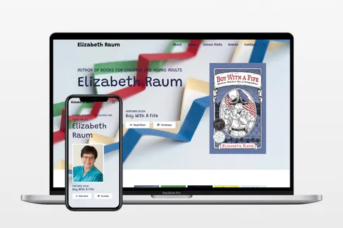 Elizabeth Raum Website Mockup