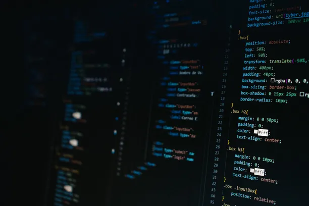 computer with code
